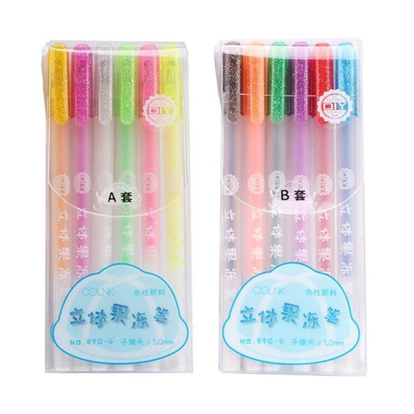 highlighters pack of 6 glossy ink pen set gel pens coloring markers diy fluorescent painting 3d jelly sets, Black;red
highlighters pack of 6 glossy ink pen set gel pens coloring markers diy fluorescent painting 3d jelly sets, Black;red