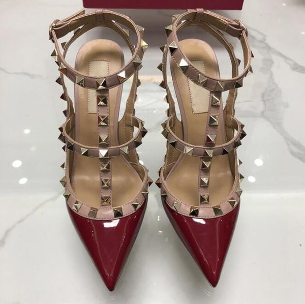 brand women pumps wedding shoes high heels rivets sandals classic 6cm 8cm 10cm fashion ankle straps bridal shoe 34-44 with dust bag, Black
brand women pumps wedding shoes high heels rivets sandals classic 6cm 8cm 10cm fashion ankle straps bridal shoe 34-44 with dust bag, Black
