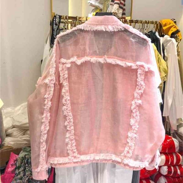 women's jackets summer women candy color denim stitching fur mesh jacket thin outwear female long sleeve sun protection shirt jeans coa, Black;brown
women's jackets summer women candy color denim stitching fur mesh jacket thin outwear female long sleeve sun protection shirt jeans coa, Black;brown