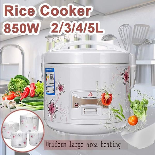 

efficient electric rice cooker 2/3/4/5l alloy cast iron heating pressure soup cake maker multicooker kitchen appliances cookers