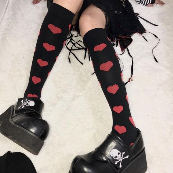 socks & hosiery streetwear women harajuku punk black red polka dot / love heart slim cotton long gothic lolita knee high, Black;white
socks & hosiery streetwear women harajuku punk black red polka dot / love heart slim cotton long gothic lolita knee high, Black;white