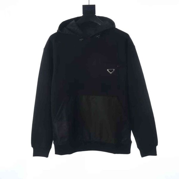 designer prad sweatshirts trendy fashion triangle pulda pocket pullover round neck sweater loose couple budge s-2xl, Black
designer prad sweatshirts trendy fashion triangle pulda pocket pullover round neck sweater loose couple budge s-2xl, Black
