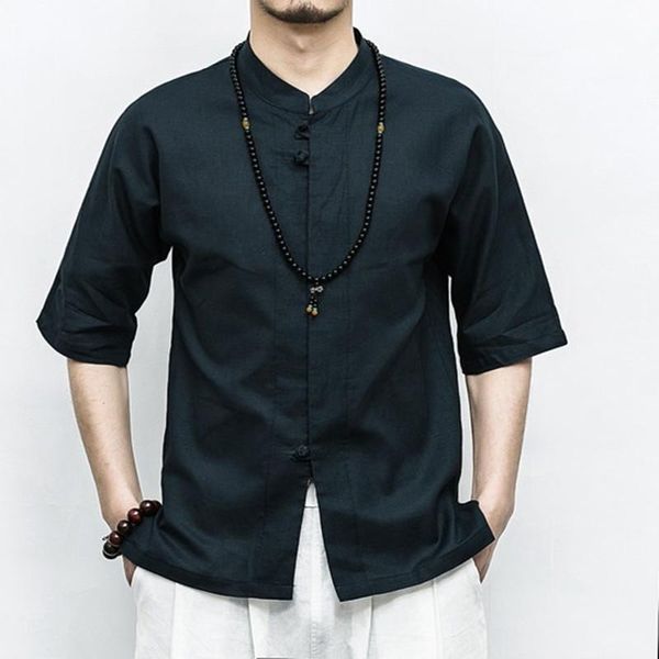 summer men shirt chinese style cotton linen button mens large size casual male solid color short sleeve 5xl men's shirts, White;black
summer men shirt chinese style cotton linen button mens large size casual male solid color short sleeve 5xl men's shirts, White;black
