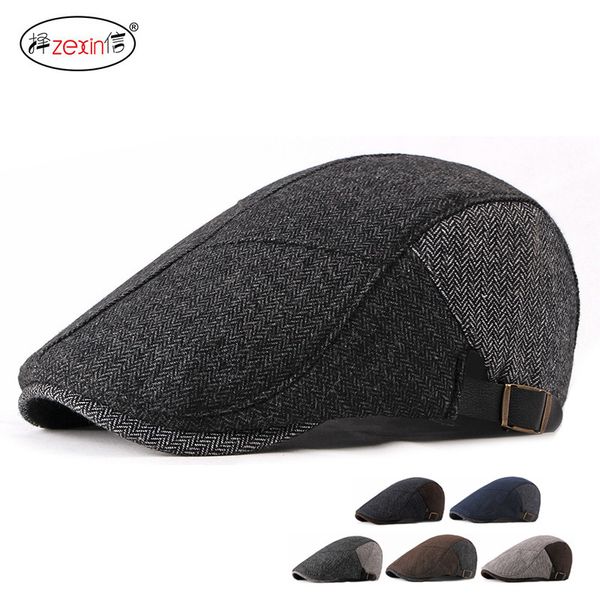 men's autumn and winter warm woolen beret korean british splicing herringbone duck tongue hat women's forward hat, Blue;gray
men's autumn and winter warm woolen beret korean british splicing herringbone duck tongue hat women's forward hat, Blue;gray