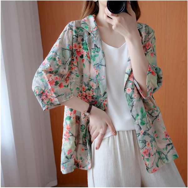 spring women cotton linen blazer mujer loose all-matched casual vintage blazers coat chinese style clothing women 11446, Red
spring women cotton linen blazer mujer loose all-matched casual vintage blazers coat chinese style clothing women 11446, Red