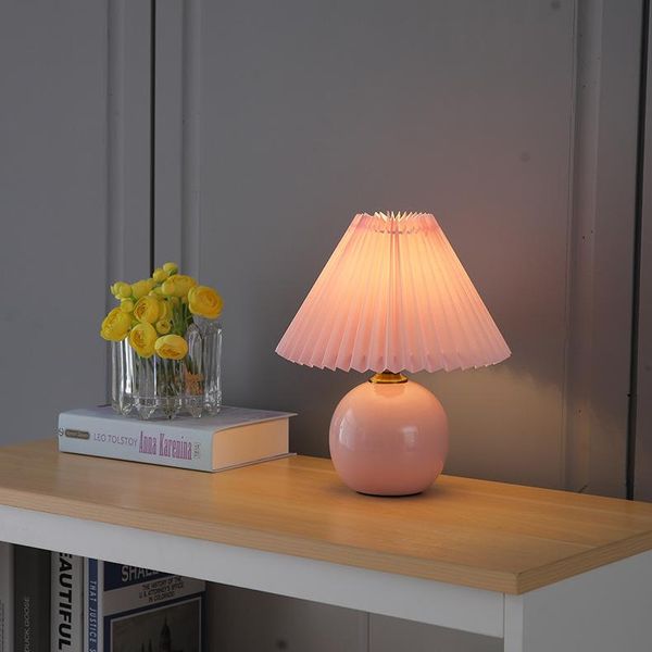 table lamps ceramic pleated lamp bedroom bedside decoration retro gift cloth art usb socket cute decorations bed room
table lamps ceramic pleated lamp bedroom bedside decoration retro gift cloth art usb socket cute decorations bed room