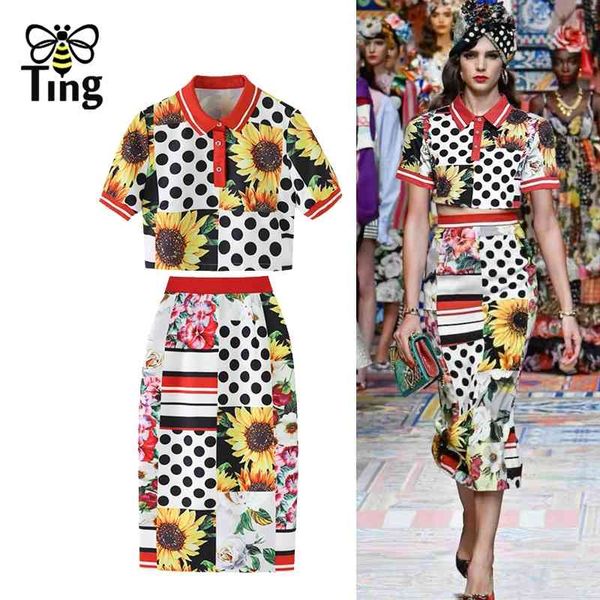 designer runway sunflower print short blouse + straight midi skirts women fashion 2 pcs sets dress set outfits za 210513, White
designer runway sunflower print short blouse + straight midi skirts women fashion 2 pcs sets dress set outfits za 210513, White