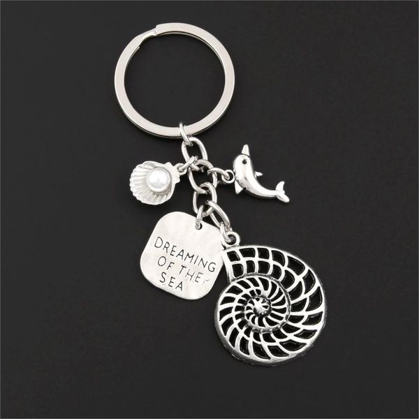 10pcnautical dolphin conch charms keychain dreaming of the sea shell keyring making summer holiday gift jewelry e2638, Silver
10pcnautical dolphin conch charms keychain dreaming of the sea shell keyring making summer holiday gift jewelry e2638, Silver