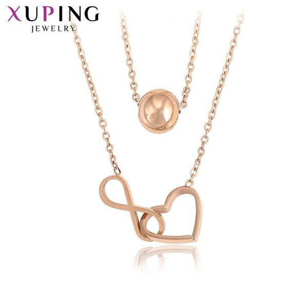 pendant necklaces xuping vintage temperament ladies simplicity style rose gold color plated for woman nice birthday gifts 45525, Silver
pendant necklaces xuping vintage temperament ladies simplicity style rose gold color plated for woman nice birthday gifts 45525, Silver