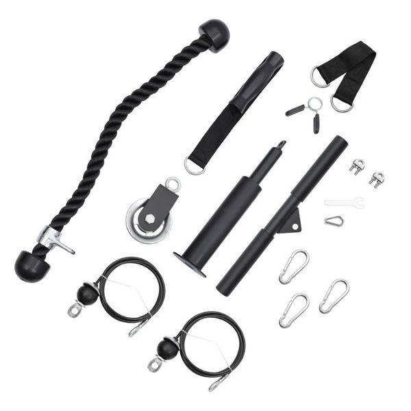 yoga outfit 1 set of tricep trainer pulley cable system arm strength training exerciser
yoga outfit 1 set of tricep trainer pulley cable system arm strength training exerciser