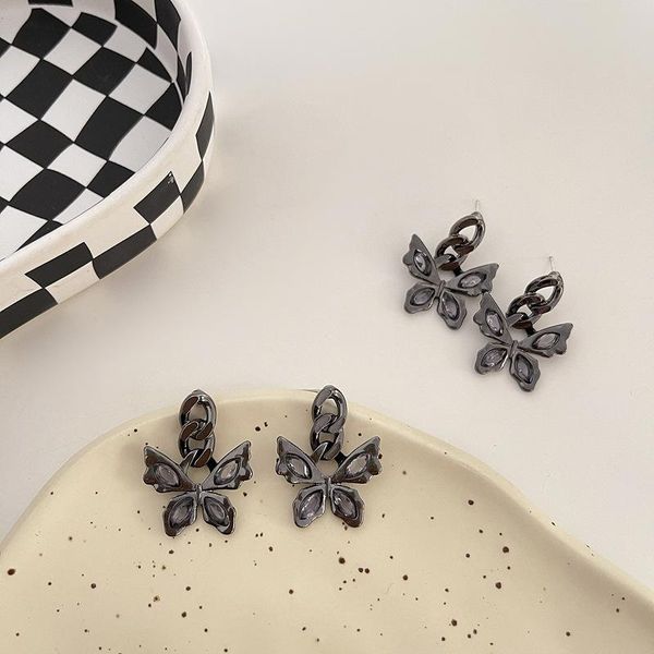 stud creative dark wind butterfly earrings ins fashion personality niche style simple female hhd001, Golden;silver
stud creative dark wind butterfly earrings ins fashion personality niche style simple female hhd001, Golden;silver