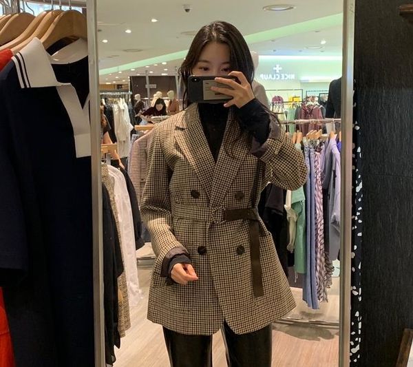 korean autumn vintage winter plaid woolen blazer women coat double breasted long sleeve straight belted suit jacket women's suits & bla, White;black
korean autumn vintage winter plaid woolen blazer women coat double breasted long sleeve straight belted suit jacket women's suits & bla, White;black