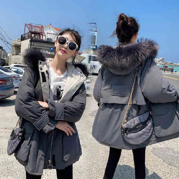 women's wool & blends dongdaemun down jacket mid-length tooling waist hugging thick fashion hook and loop srec, Black
women's wool & blends dongdaemun down jacket mid-length tooling waist hugging thick fashion hook and loop srec, Black