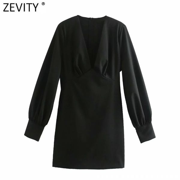 women fashion deep v neck black a line mini dress female chic puff sleeve pleats vestido casual slim clothing ds4920 210420, Black;gray
women fashion deep v neck black a line mini dress female chic puff sleeve pleats vestido casual slim clothing ds4920 210420, Black;gray