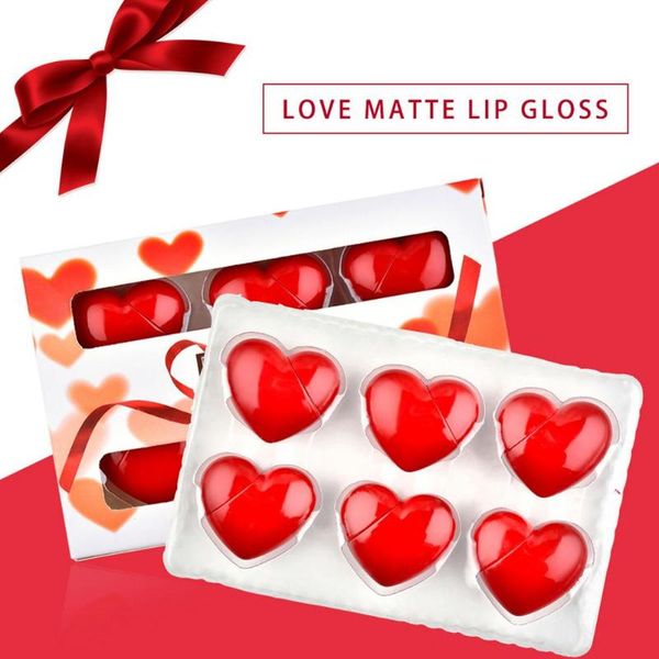 lip gloss 6-color set heart-shape liquid lipstick holiday creative gifts matte velvet glossy lasting
lip gloss 6-color set heart-shape liquid lipstick holiday creative gifts matte velvet glossy lasting