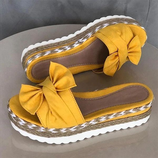 sandals women bow-knot summer shoes platform slip on wedges heels plus size flip flops, Black
sandals women bow-knot summer shoes platform slip on wedges heels plus size flip flops, Black