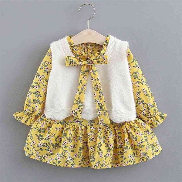 girls suit children's clothing autumn and winter fur vest+princess long sleeve bow dress 2pcs cute baby kids girl clothes sets 210625, White
girls suit children's clothing autumn and winter fur vest+princess long sleeve bow dress 2pcs cute baby kids girl clothes sets 210625, White