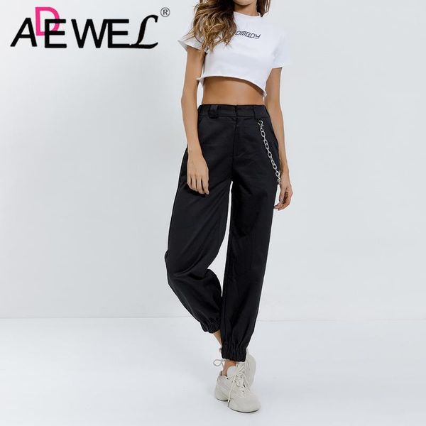 women's pants & capris high waist pockets loose safari style streetwear punk black cargo women trousers 2022 fashion woman, Black;white
women's pants & capris high waist pockets loose safari style streetwear punk black cargo women trousers 2022 fashion woman, Black;white