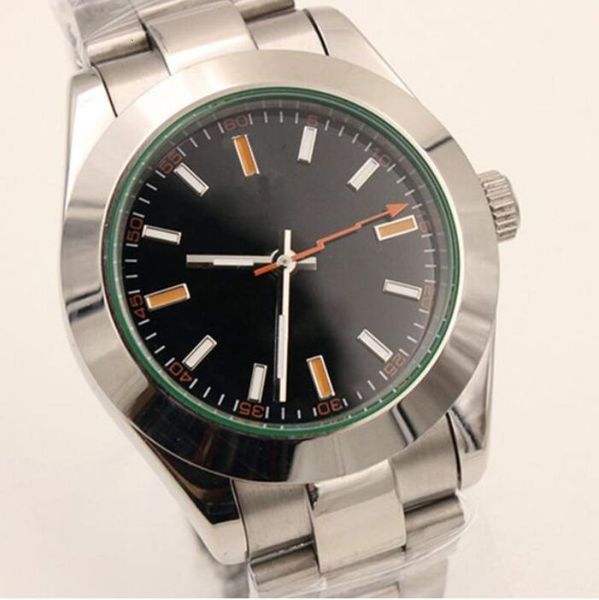 2813 yz classic automatic movement 39mm men's watch 316l stainless steel bracelet black dial 116400, Slivery;brown
2813 yz classic automatic movement 39mm men's watch 316l stainless steel bracelet black dial 116400, Slivery;brown