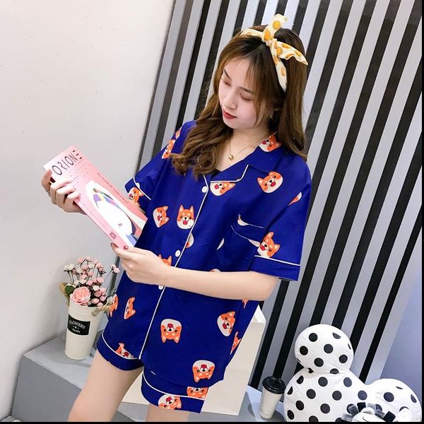 pajama set summer cartoon harajuku womens sleepwears shiba inu printed kawaii pyjamas korean japanese anime dog pijama mujer silk sleeepwear, Black;red
pajama set summer cartoon harajuku womens sleepwears shiba inu printed kawaii pyjamas korean japanese anime dog pijama mujer silk sleeepwear, Black;red