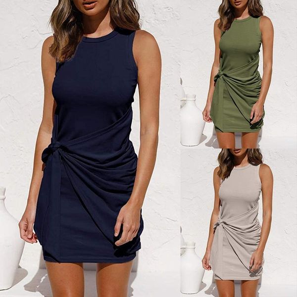 casual dresses women close-fitting dress 2021 summer solid color round collar sleeveless one-piece slim mini s-xl, Black;gray
casual dresses women close-fitting dress 2021 summer solid color round collar sleeveless one-piece slim mini s-xl, Black;gray