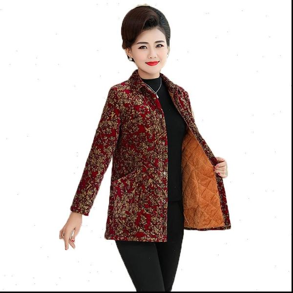 middle aged and elderly womens blouses autumn winter print fleece warm jacket outwear plus size 5xl, White
middle aged and elderly womens blouses autumn winter print fleece warm jacket outwear plus size 5xl, White