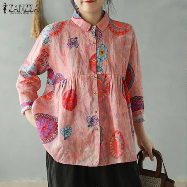 women's blouses & shirts 2022 autumn party women lapel long sleeve vintage floral printed blouse blusas female tunic chemise plu, White
women's blouses & shirts 2022 autumn party women lapel long sleeve vintage floral printed blouse blusas female tunic chemise plu, White