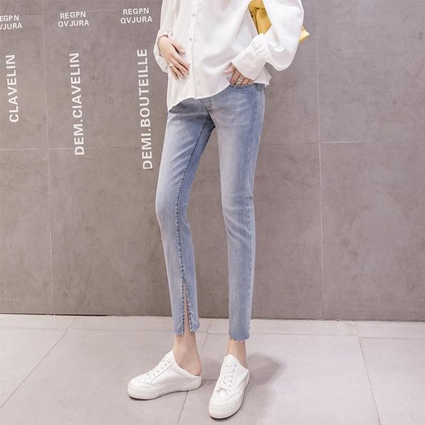maternity bottoms 942# pants spring autumn jeans belly support ninth elastic waist trousers, White
maternity bottoms 942# pants spring autumn jeans belly support ninth elastic waist trousers, White
