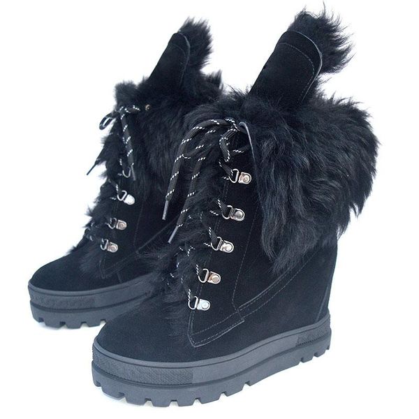 boots winter warm black suede wool fur women lace up casual shoes thick sole ladies increased heel snow bottines
boots winter warm black suede wool fur women lace up casual shoes thick sole ladies increased heel snow bottines