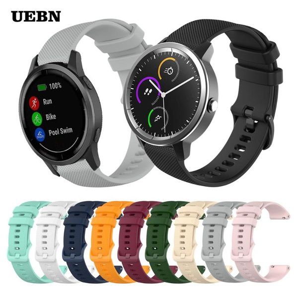 watch bands uebn sport silicone strap for garmin venu sq bracelet vivoactive 3 4 & active watchbands correa, Black;brown
watch bands uebn sport silicone strap for garmin venu sq bracelet vivoactive 3 4 & active watchbands correa, Black;brown