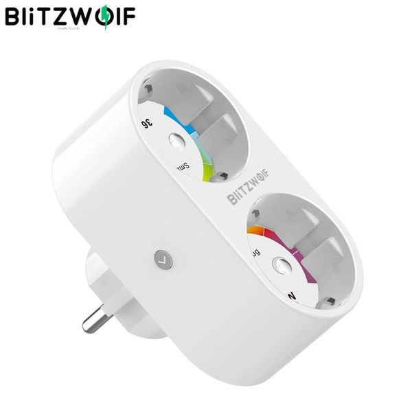 smart power plugs blitzwolf bw-shp7 3680w 16a dual outlet eu plug wifi socket app remote control work with google assistant / amazon alexa
smart power plugs blitzwolf bw-shp7 3680w 16a dual outlet eu plug wifi socket app remote control work with google assistant / amazon alexa