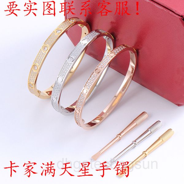 bracelet all over the sky star card family titanium steel bracelet women's fashion stainless rose gold jewelry, Black