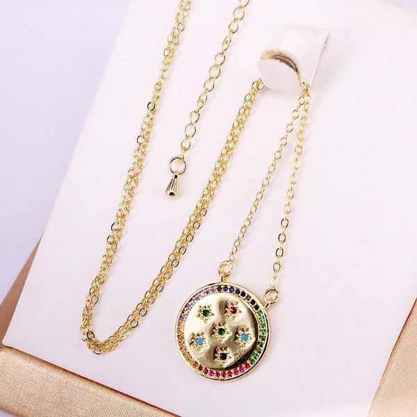 pendant necklaces 3pcs, colorful rainbow multi cz crystal round zirconia micro pave fashion jewelry, Silver
pendant necklaces 3pcs, colorful rainbow multi cz crystal round zirconia micro pave fashion jewelry, Silver