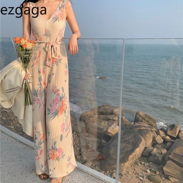 ezgaga summer new v-neck knit rompers women jumpsuit floral sleeveless high waist loose lace up elegant jumpsuit holiday fashion 210430, Black;white
ezgaga summer new v-neck knit rompers women jumpsuit floral sleeveless high waist loose lace up elegant jumpsuit holiday fashion 210430, Black;white
