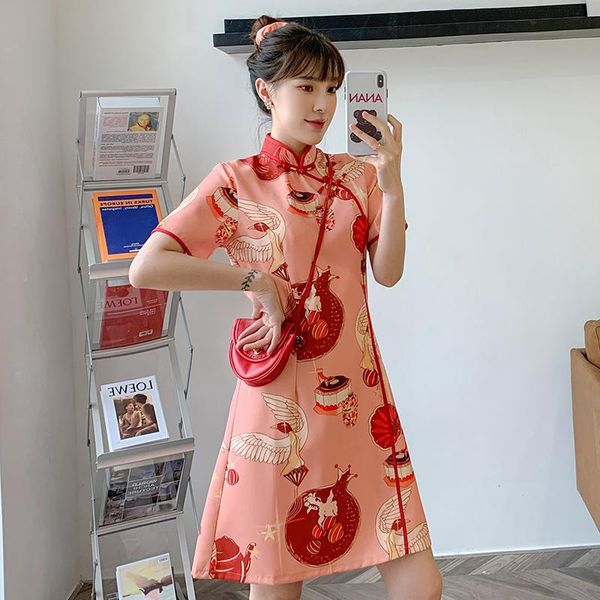 maternity dresses 2021 summer loose pregnant women cheongsam dress vintage chinese style mini plus size pregnancy a-line, White
maternity dresses 2021 summer loose pregnant women cheongsam dress vintage chinese style mini plus size pregnancy a-line, White