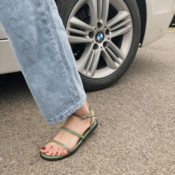 sandals beach flats women 2021 summer flat bottomed fairy style with students' soft soles skirts roman shoes casual flip flops, Black
sandals beach flats women 2021 summer flat bottomed fairy style with students' soft soles skirts roman shoes casual flip flops, Black