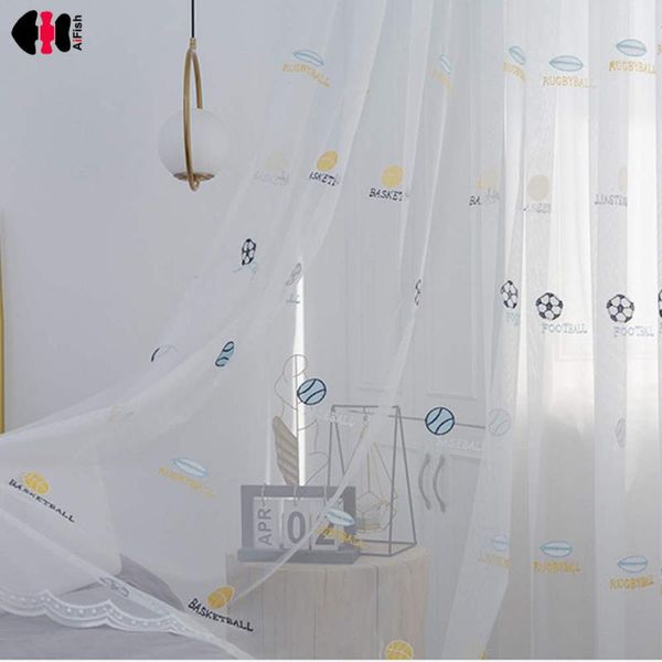 football embroidered sheer curtain for bedroom kids boys cartoon nursery delicate decoration wp422c & drapes
football embroidered sheer curtain for bedroom kids boys cartoon nursery delicate decoration wp422c & drapes