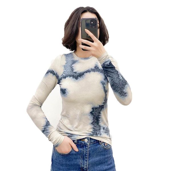print shirt for women 2021 spring summer fashion round neck long sleeve sweet tie dye slim female lr1157 women's t-shirt, White
print shirt for women 2021 spring summer fashion round neck long sleeve sweet tie dye slim female lr1157 women's t-shirt, White