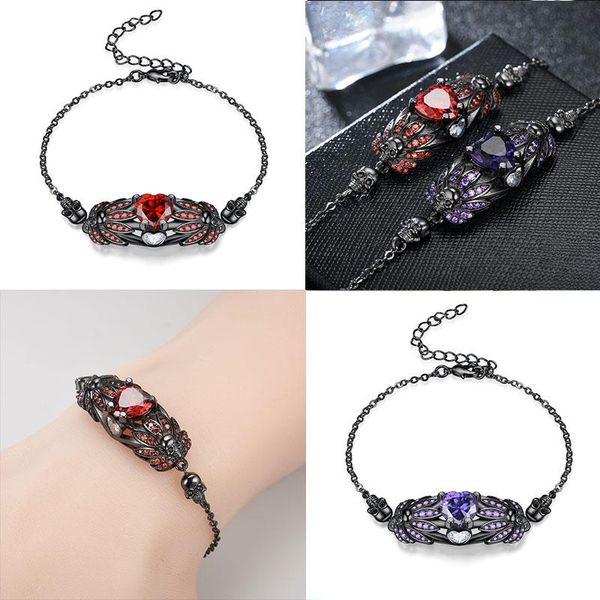 charm bracelets black silver color luxury love heart zircon crystal skull bracelet & bangle women wholesale drop, Golden;silver
charm bracelets black silver color luxury love heart zircon crystal skull bracelet & bangle women wholesale drop, Golden;silver