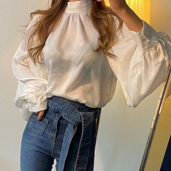 women's blouses & shirts korean chic women vintage blouse autumn elegant stand collar lantern long sleeve female fashion white casual
women's blouses & shirts korean chic women vintage blouse autumn elegant stand collar lantern long sleeve female fashion white casual