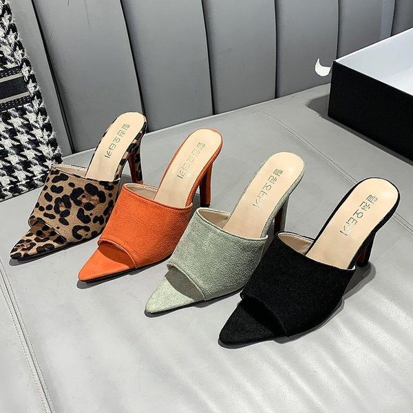 occident slippers women shallow open toe thin heels summer outdoor wedding party flock slides flip flop platform, Black
occident slippers women shallow open toe thin heels summer outdoor wedding party flock slides flip flop platform, Black