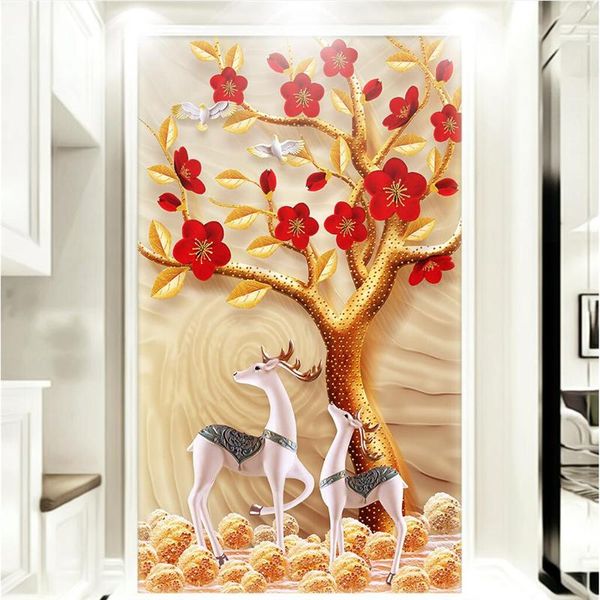 shuhiko golden fortune red plum blossom 3d elk deucero aisle background wall customized large wallpaper wallpapers
shuhiko golden fortune red plum blossom 3d elk deucero aisle background wall customized large wallpaper wallpapers