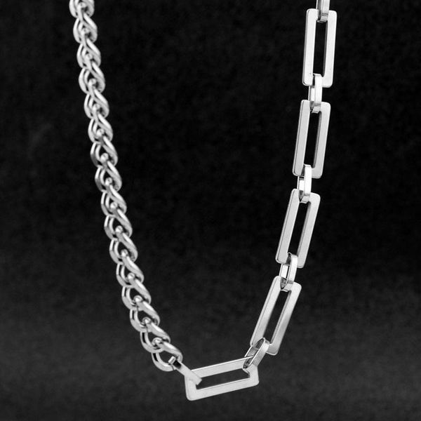 chains personality cuba link chain o for women men accessories asymmetry necklace choker punk jewelry stainless steel necklaces, Silver
chains personality cuba link chain o for women men accessories asymmetry necklace choker punk jewelry stainless steel necklaces, Silver