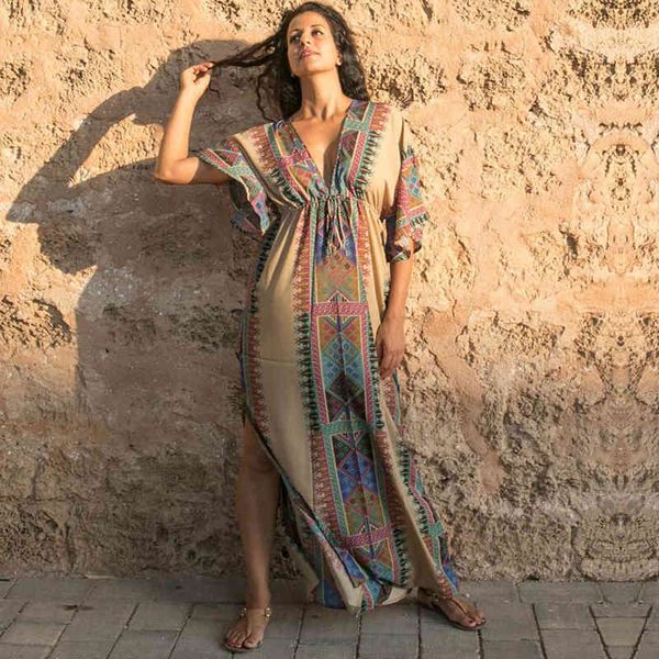 100% cotton tunic pink indie folk print plus size kaftan deep v-neck v-back beach dress women beachwear swim cover-ups q645 210420, White;black
100% cotton tunic pink indie folk print plus size kaftan deep v-neck v-back beach dress women beachwear swim cover-ups q645 210420, White;black