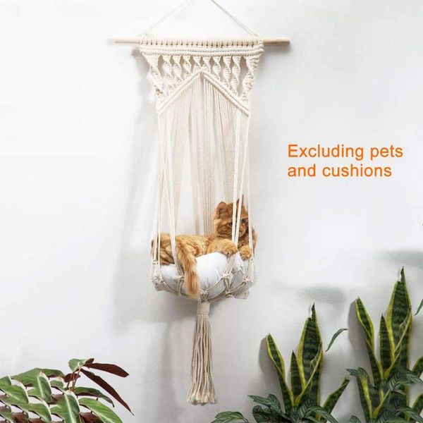 bohemian handwoven tapestry cotton pet cat hammock swing bed macrame for home bedroom decoration wall hanging without mat beds & furniture
bohemian handwoven tapestry cotton pet cat hammock swing bed macrame for home bedroom decoration wall hanging without mat beds & furniture