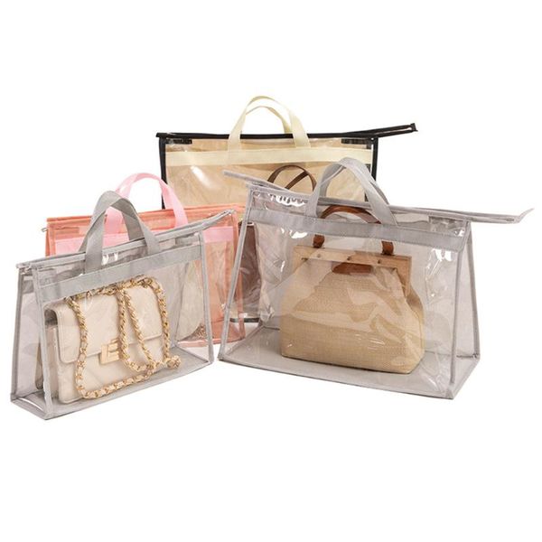 3pcs with handle storage bag handbag organizer for hanging closet transparent zipper closure home space saving pvc dust cover bags
3pcs with handle storage bag handbag organizer for hanging closet transparent zipper closure home space saving pvc dust cover bags