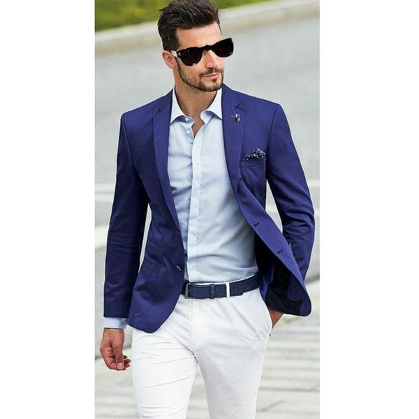 men's suits & blazers 2021 men custom handsome casual style navy blue suit male slim fit groomsmen tuxedo for wedding beach party 2 prc, White;black
men's suits & blazers 2021 men custom handsome casual style navy blue suit male slim fit groomsmen tuxedo for wedding beach party 2 prc, White;black