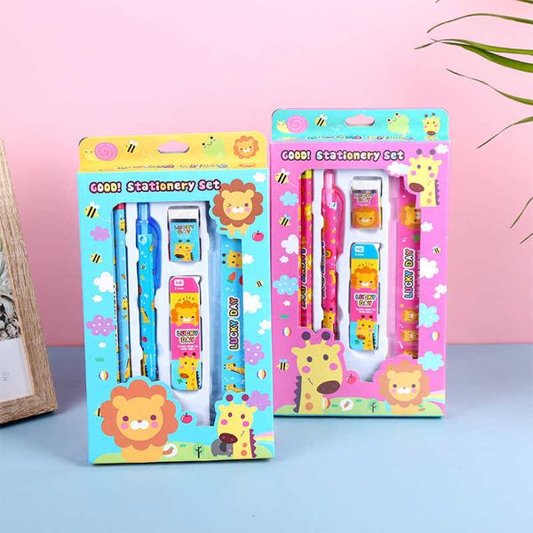 creative student award benefit children's learning stationery ruler rubber automatic pencil 6-piece set gift box
creative student award benefit children's learning stationery ruler rubber automatic pencil 6-piece set gift box
