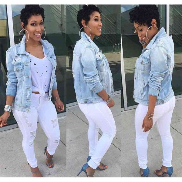 women's jackets women denim jacket autumn and winter vintage harajuku oversize loose female jeans coat solid slim chaquetas mujer, Black;brown
women's jackets women denim jacket autumn and winter vintage harajuku oversize loose female jeans coat solid slim chaquetas mujer, Black;brown