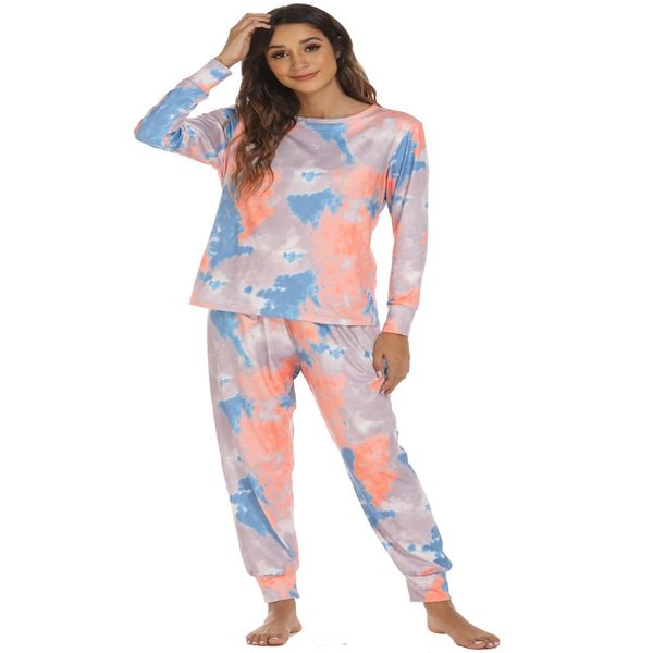 women sleepwear new style tie-dyed long-sleeve trousers autumn winter casual comfortable suit pajamas women fashion looser tradition, Black;red
women sleepwear new style tie-dyed long-sleeve trousers autumn winter casual comfortable suit pajamas women fashion looser tradition, Black;red